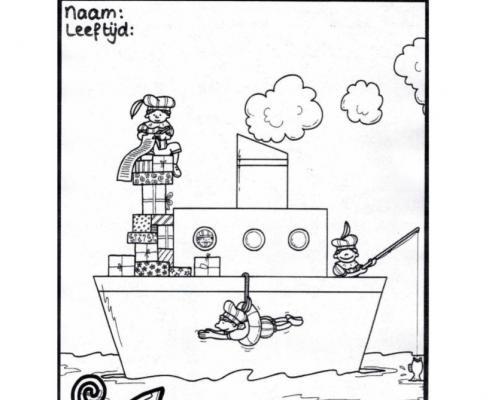 Kleurwedstijd Sinterklaas Précom Logopedie.